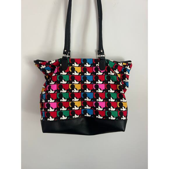 Vintage Mickey & Co Larg Tote Bag Mickey Mouse Heads Disney Honey Fashions - Picture 5 of 13